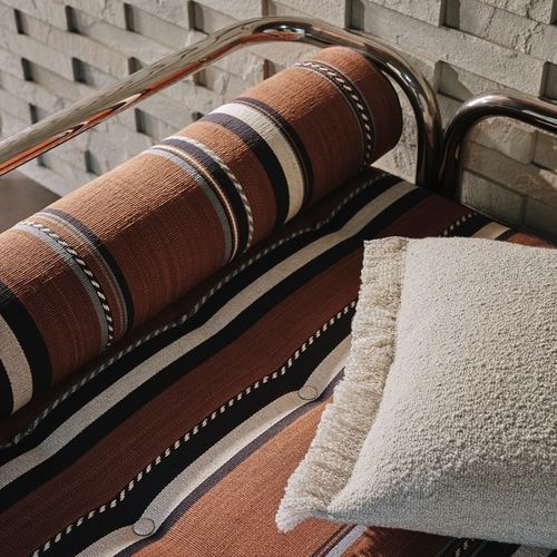 Tissu d'ameublement - CALAO  - Larsen - pour rideaux / à rayures / en coton
