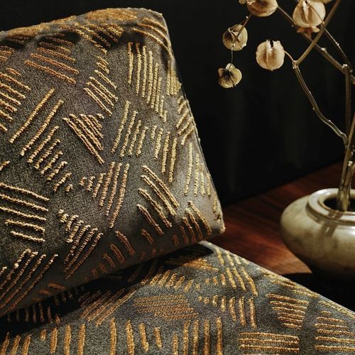 Tissu d'ameublement - KUBA   - Larsen - pour rideaux / à motif / en coton