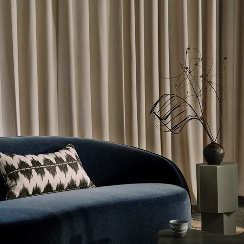 Tissu d'ameublement - SASHA - Larsen - pour rideaux / uni / en velours