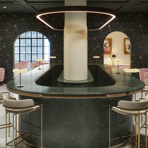 Comptoir de bar - Jardin Emerald - Cosentino - en Silestone® / courbé