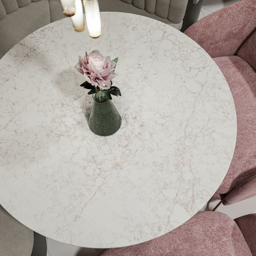 Plateau de table en Silestone® - Rivière Rose - Cosentino - blanc
