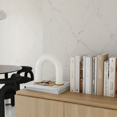 Revêtement mural pour intérieur - Le chic : Victorian Silver - Cosentino - en Silestone® / poli / aspect marbre
