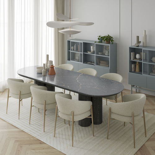 Plateau de table en Silestone® - Le chic : Parisien - Cosentino - bleu