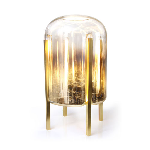 Lampe de table - BELLADONNA - RIVIERA Light - en laiton / en verre / contemporaine