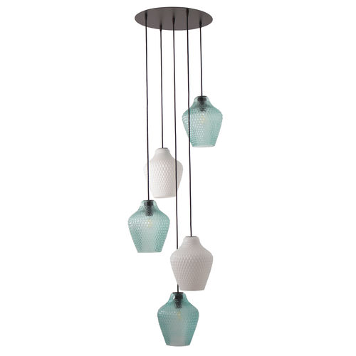 Suspension - API - RIVIERA Light - en laiton brossé / en verre / contemporaine