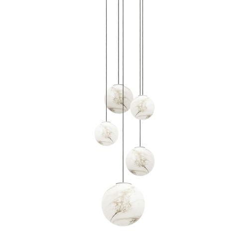 Suspension - MARAIS - RIVIERA Light - en laiton / en verre / contemporaine