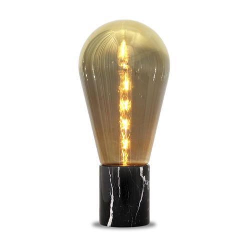 Lampe de table - MAESTRO - RIVIERA Light - en verre / en chêne / en marbre
