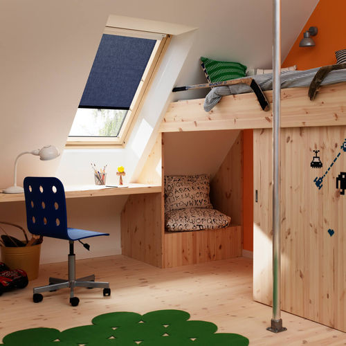 Store enrouleur - VELUX - pour fenêtre / en matières recyclées / en carbone