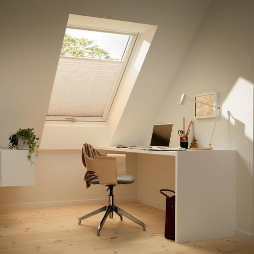 Store plissé - VELUX - pour fenêtre / en tissu / en polyester