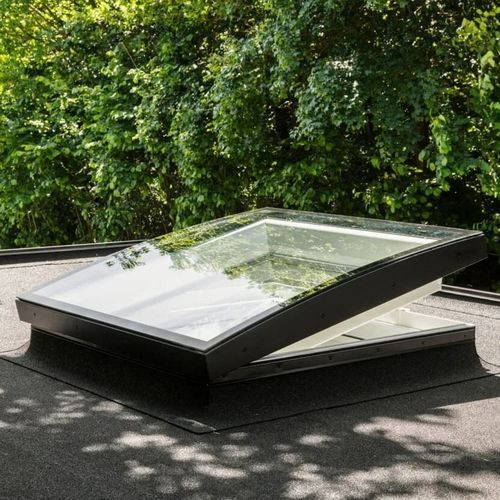 Lanterneau pour toiture-terrasse - COURBE  - VELUX - pour maison / mural / pour ventilation