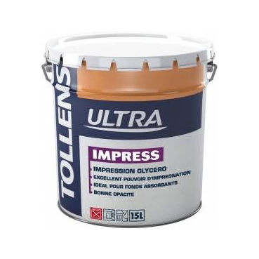 Couche d'impression pour maçonnerie - ULTRA IMPRESS - Tollens - à base de résine alkyde / glycéro / pour intérieur