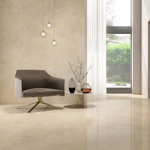 Carrelage en grès cérame - CREAM - Roca Tile - poli / brillant / 3D