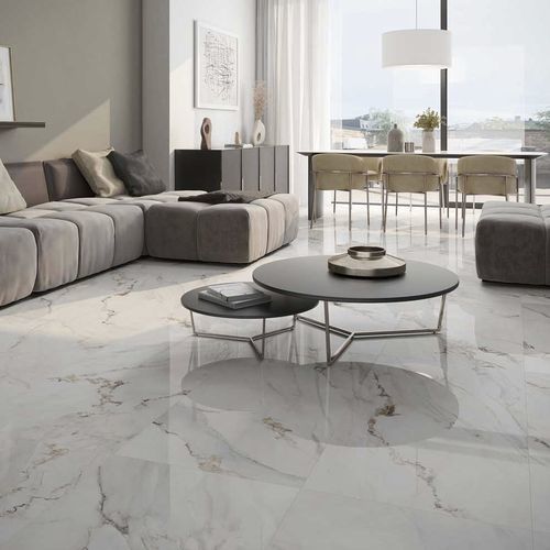 Carrelage en grès cérame - APUANO - Roca Tile - poli / brillant / d'intérieur