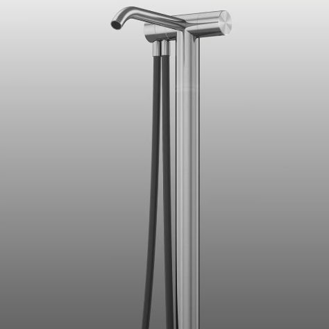 Set de baignoire en acier inoxydable 316L - HUM 24 62 - QuadroDesign - en îlot / contemporain / brossé