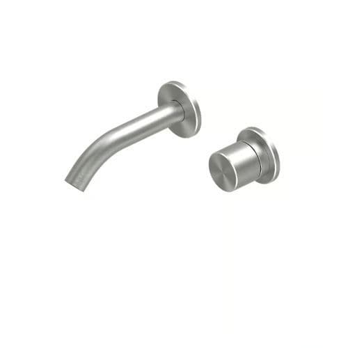 Mitigeur pour lavabo - HUM 24 10T - QuadroDesign - mural / en acier inoxydable / en acier inoxydable 316L