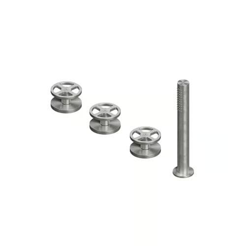 Set de baignoire en acier inoxydable 316L - VALVOLA02 20 99 - QuadroDesign - monté sur plage / contemporain / 2 trous