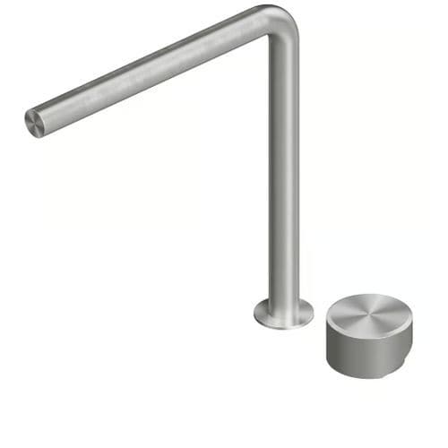Mitigeur pour lavabo - STEREO 16 32 T - QuadroDesign - monté sur plage / en acier inoxydable 316L / 2 trous