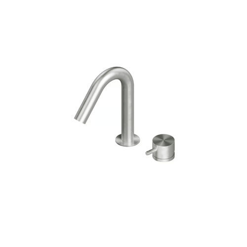 Mitigeur pour lavabo - SOURCE 13 31 - QuadroDesign - à poser / en acier inoxydable / 2 trous