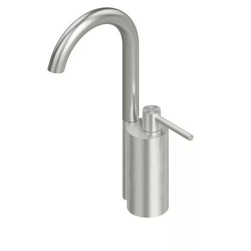 Mitigeur pour lavabo - FFQT 21 01T - QuadroDesign - monté sur plage / en acier inoxydable 316L / d'intérieur