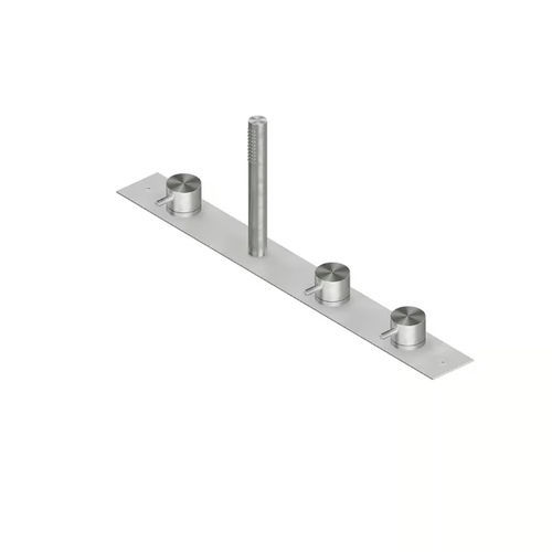 Mélangeur de vasque - SOURCE 12 97 R - QuadroDesign - à poser / en acier inoxydable / de salle de bain