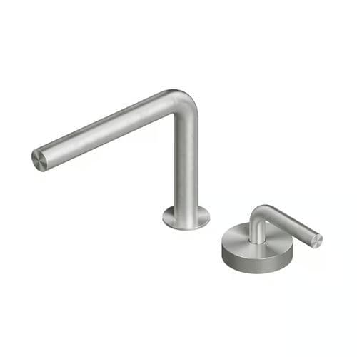 Mitigeur pour lavabo - LEVO 14 31 - QuadroDesign - encastrable / en acier inoxydable 316L / 2 trous