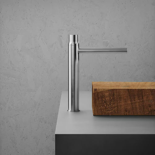 Mitigeur pour lavabo - MODO 17 02 - QuadroDesign - monté sur plage / mécanique / en acier inoxydable 316L