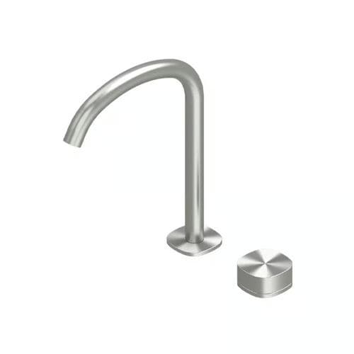 Mitigeur pour lavabo - SUPER 22 32 - QuadroDesign - encastrable / en inox brossé / en acier inoxydable AISI 316
