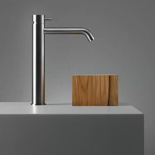 Mitigeur pour lavabo - SOURCE 12 02 - QuadroDesign - monté sur plage / en acier inoxydable / en acier inoxydable 316L