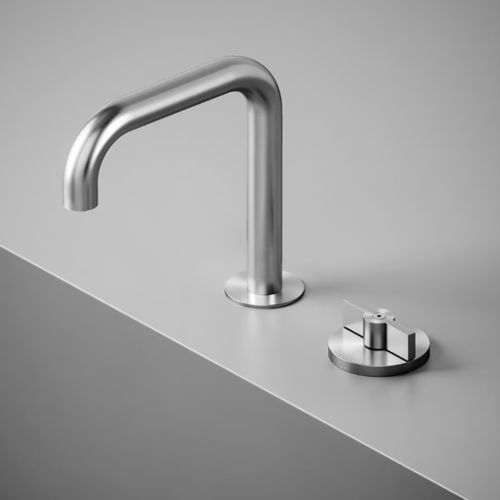 Mitigeur pour lavabo - VALVOLA01 19 31 - QuadroDesign - encastrable / en acier inoxydable 316L / 2 trous