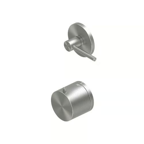 Mitigeur thermostatique - FFQT 21 47.0M - QuadroDesign - de douche / mural / en inox brossé