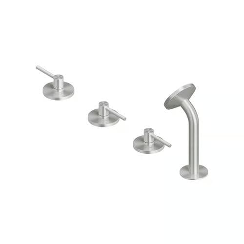 Set de baignoire en acier inoxydable 316L - FFQT 21 99 - QuadroDesign - monté sur plage / marine / 2 trous