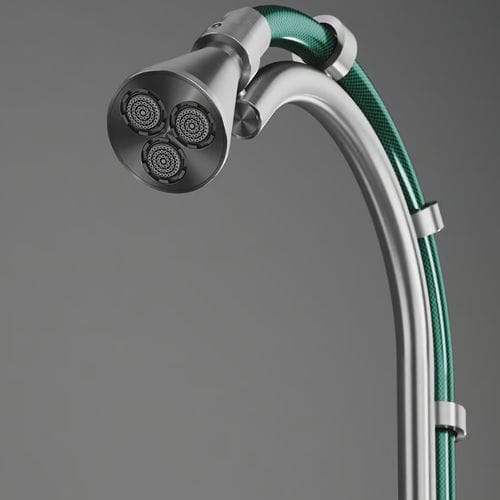 Douche d'extérieur de piscine - FFQT CD021 1 - QuadroDesign - en acier inoxydable brossé / en acier inoxydable 316L / résidentielle