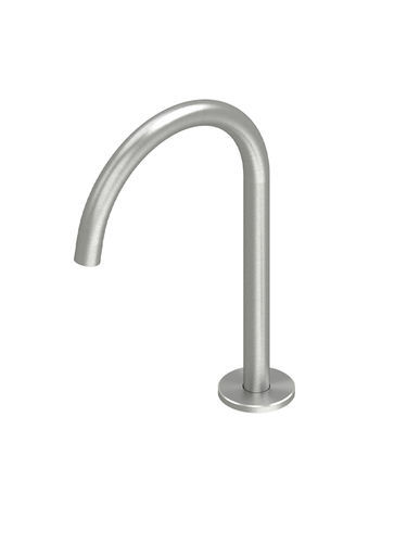 Bec pour vasque en acier inoxydable 316L - HUM BC5820 - QuadroDesign - à poser / professionnel / doré
