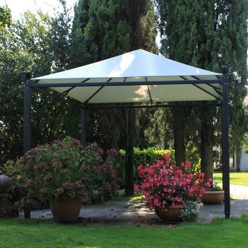 Gazebo en fer galvanisé - ARCHIMEDE - FIVE STARS ITALY - toit en PVC / structure en métal