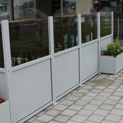 Panneau pare-vent en verre - VELA  - FIVE STARS ITALY - en aluminium / pour restaurant / pour bar
