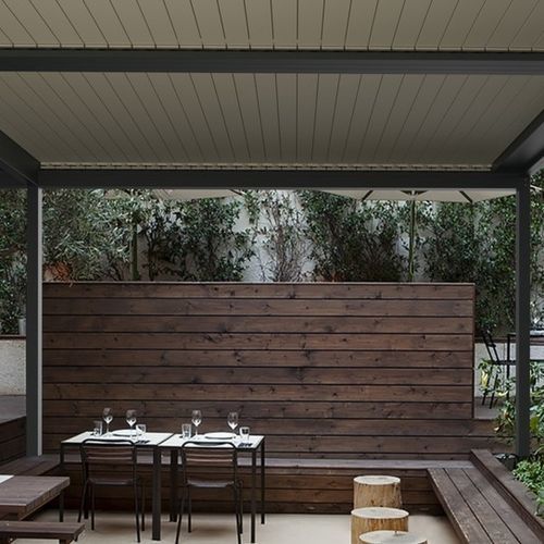 Pergola autoportée - CORA - FIVE STARS ITALY - aluminium / à lames orientables / à lames brise soleil