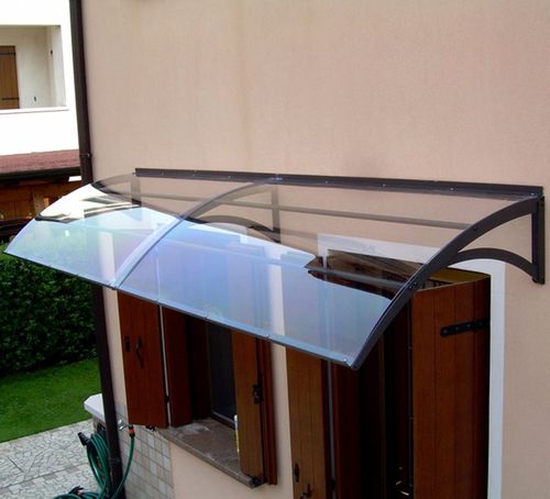 Auvent pour porte - CUPOLINA - FIVE STARS ITALY - pour fenêtre / aluminium / en polycarbonate