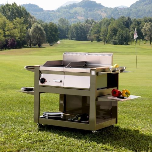 Cuisine d'extérieur - CUBE 800 - FIVE STARS ITALY - contemporaine / en aluminium / modulaire