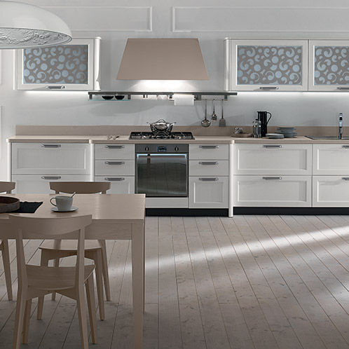 Cuisine contemporaine - FLY - NEW - Torchetti Cucine - en bois / avec poignée / laquée