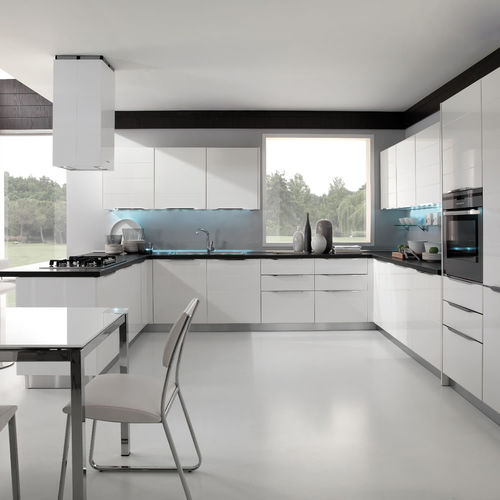 Cuisine contemporaine - AIRONE - Torchetti Cucine - en bois / en U / avec poignée