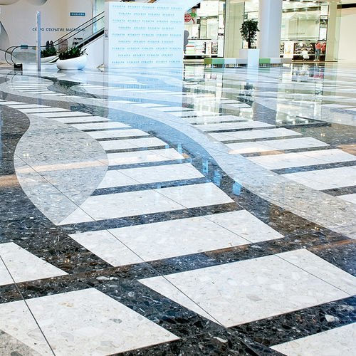 Carrelage en pierre reconstituée - TORRICOLA - QUARELLA - poli / d'intérieur / d'extérieur