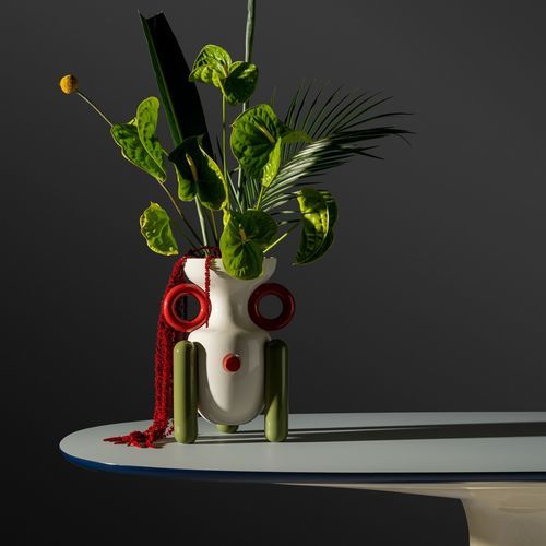 Vase design original - EXPLORER  - BD Barcelona Design - en céramique émaillée / de table / par Jaime Hayon