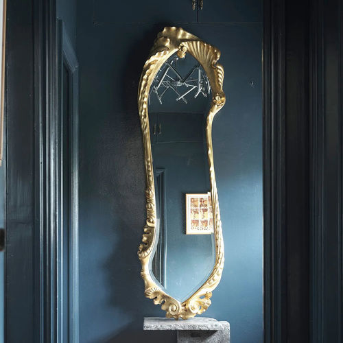 Miroir mural - CALVET  - BD Barcelona Design - de style / en chêne / en bois doré à la feuille d'or