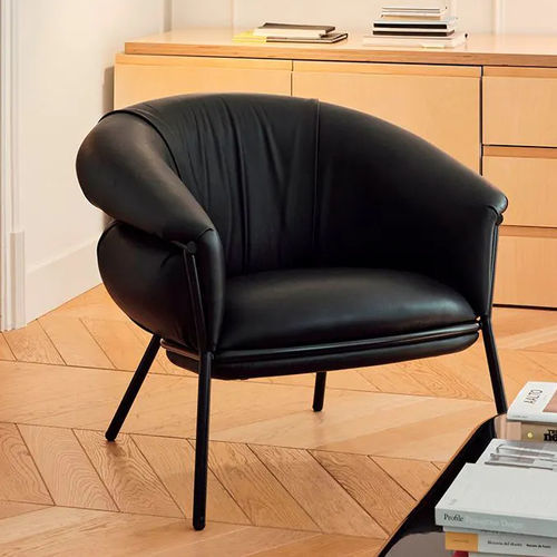 Fauteuil contemporain - GRASSO  - BD Barcelona Design - en tissu / en cuir / en acier peint
