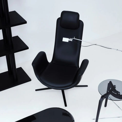Fauteuil contemporain - ODYSSEY - BD Barcelona Design - en tissu / en cuir / en acier