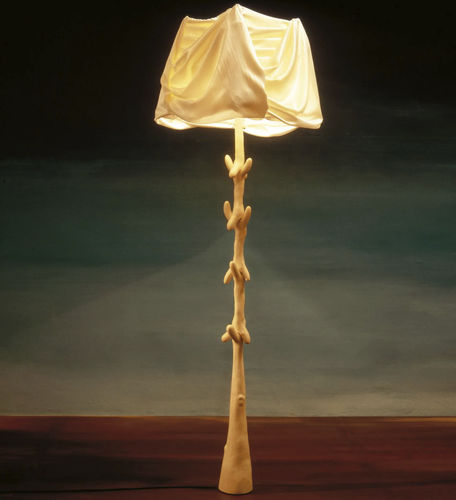Lampe sur pied - MULETAS  - BD Barcelona Design - en lin / en bois / classique