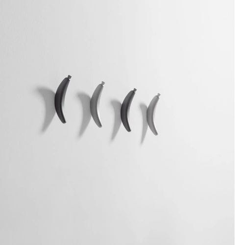 Porte-manteau mural - BANANA  - BD Barcelona Design - contemporain / en frêne / gris