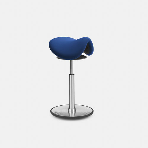 Tabouret contemporain - SEDLO - Löffler Bürositzmöbel GmbH - en cuir / avec piètement en hêtre / avec piètement en aluminium