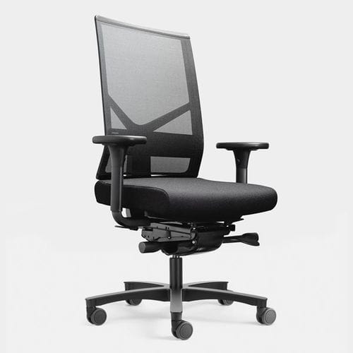 Chaise de bureau contemporaine - FIGO AIR 1N - Löffler Bürositzmöbel GmbH - d'intérieur / en tissu / avec piètement en aluminium