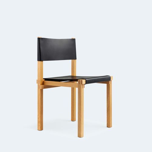 Chaise de salle à manger contemporaine - WB 5 - Löffler Bürositzmöbel GmbH - d'intérieur / en cuir / en chêne